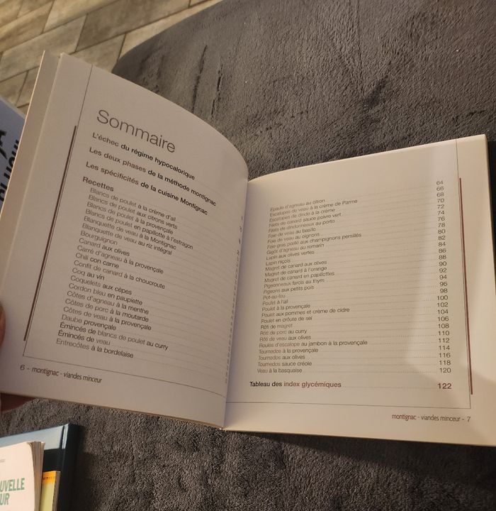 Livre Michel Montignac viandes et volailles minceur 50 Recettes à index glycémique faible - photo numéro 3