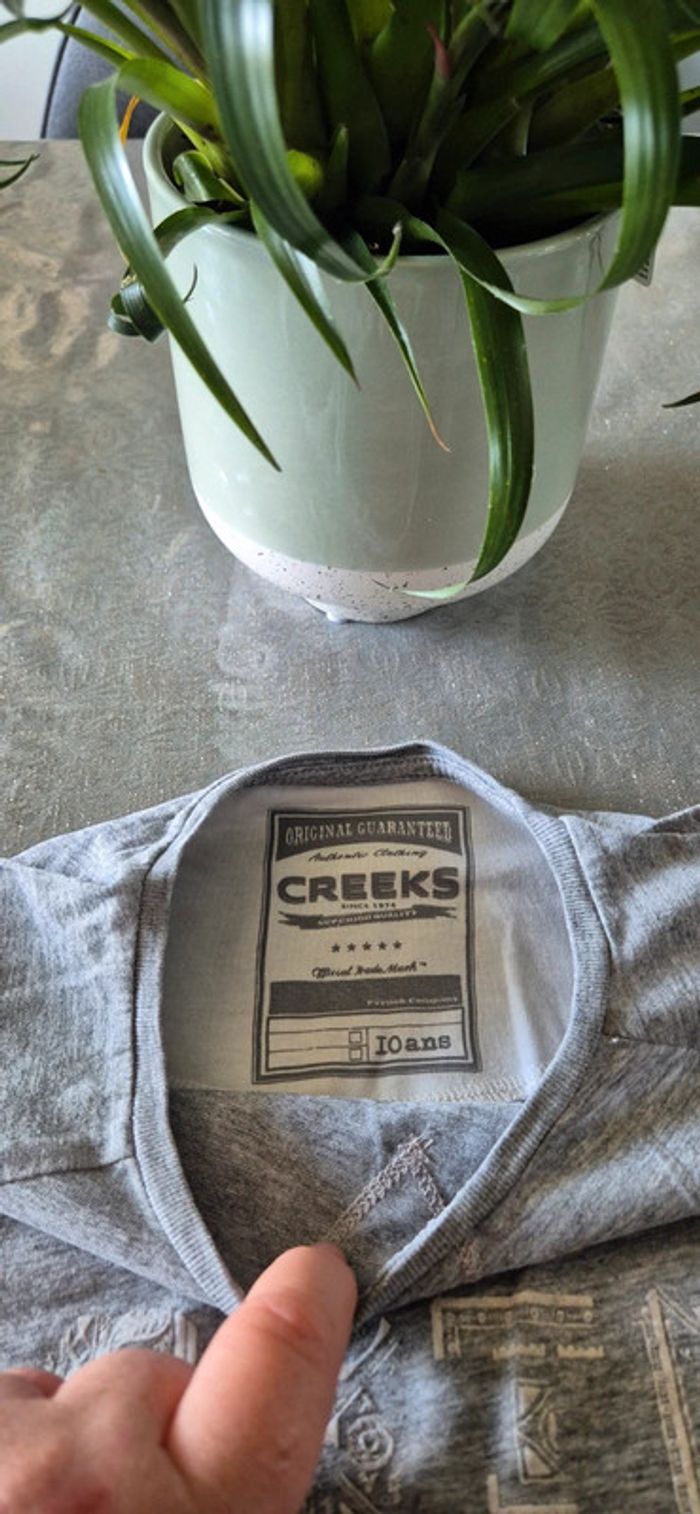 Tee-shirt creeks 10 ans - photo numéro 3