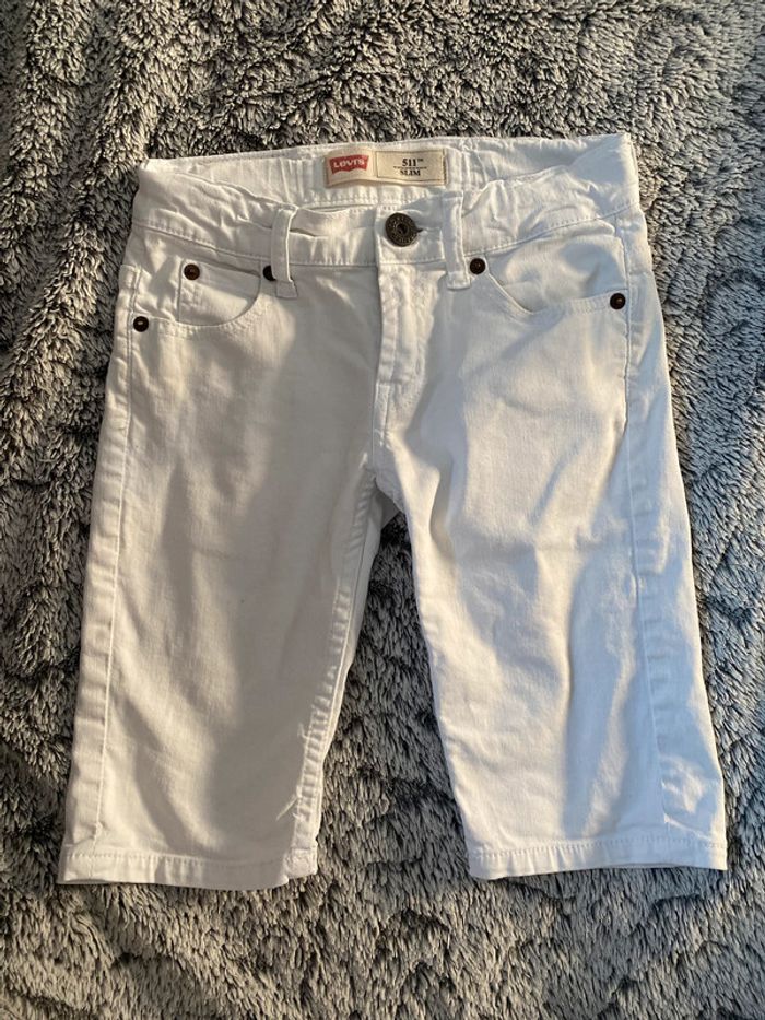 Short en jeans blanc Levi’s - 8 ans