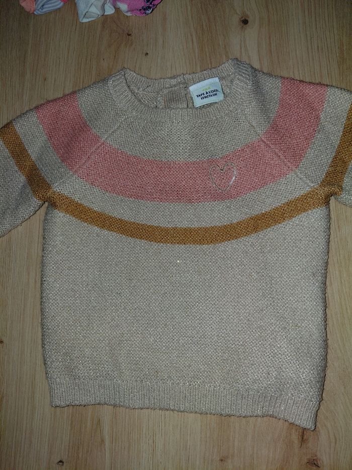 Pull avec paillettes bebe