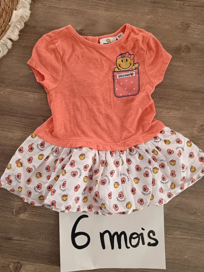 🌞 robe été 6 mois smiley Baby très Bon état général