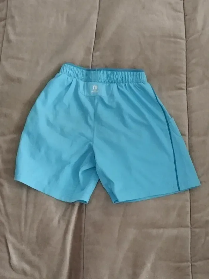 Short de tennis Artengo bleu clair garçon 8-9 ans - photo numéro 8