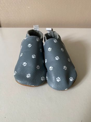 Chausson en cuir bebe mixte gémo