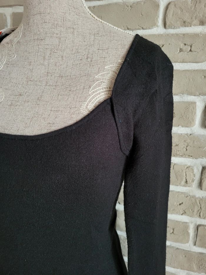 Robe moulante en maille noire très douce Zara neuve avec étiquette - photo numéro 4