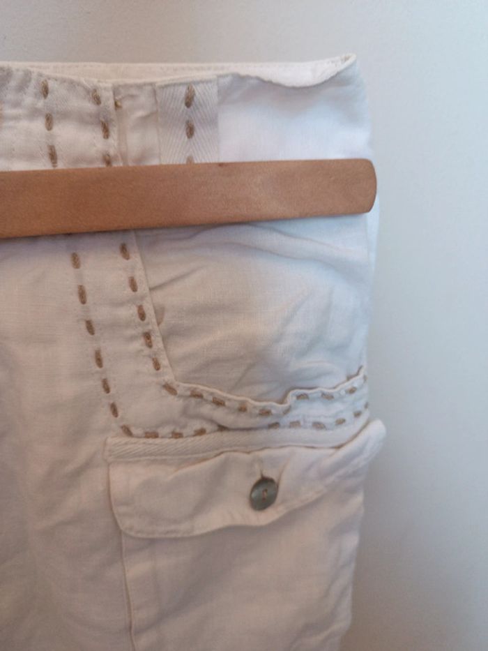 Pantalon lin blanc 34 - photo numéro 3