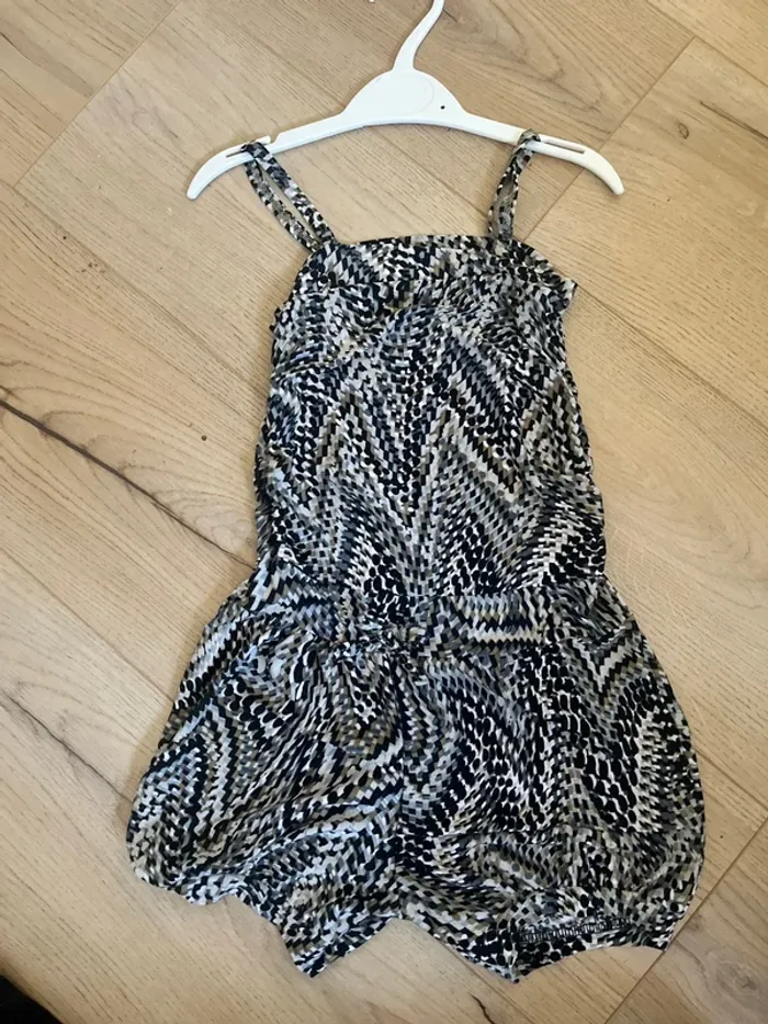 Salopette short légère pour été et beaux jours avec gilet taille 3 ans - photo numéro 3