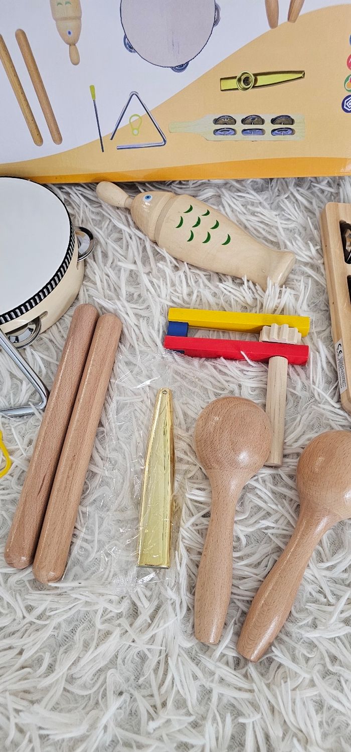 Instruments en bois les apprentis montessori neuf - photo numéro 3