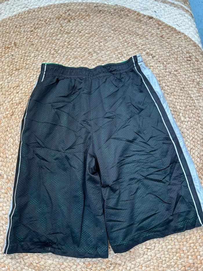 Short Starter Homme Réversible Noir Blanc Vert | Taille S | Très Bon État | SNVintagefr | BS485 - photo numéro 2