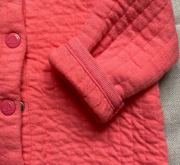 Veste/gilet Petit Bateau molleton rose 6 mois - photo numéro 4