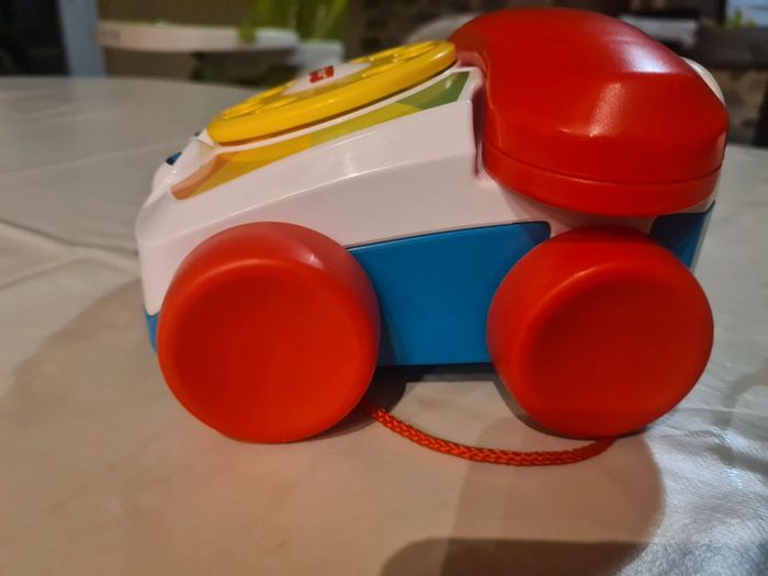 Téléphone animé à tirer Fisher Price vintage - photo numéro 5