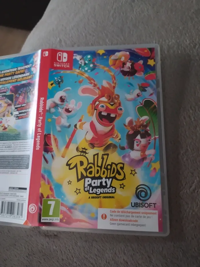 Boite vide Rabbids party of legends Nintendo Switch - photo numéro 4