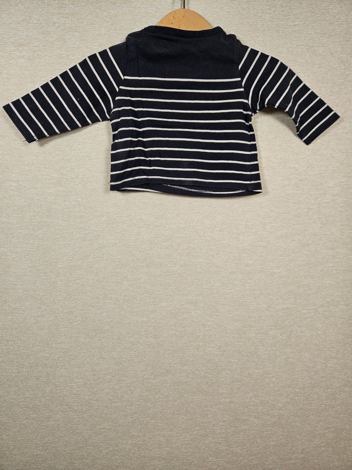 T-shirt manche longue a rayures tape à l'œil 3 mois 59 cm - photo numéro 5
