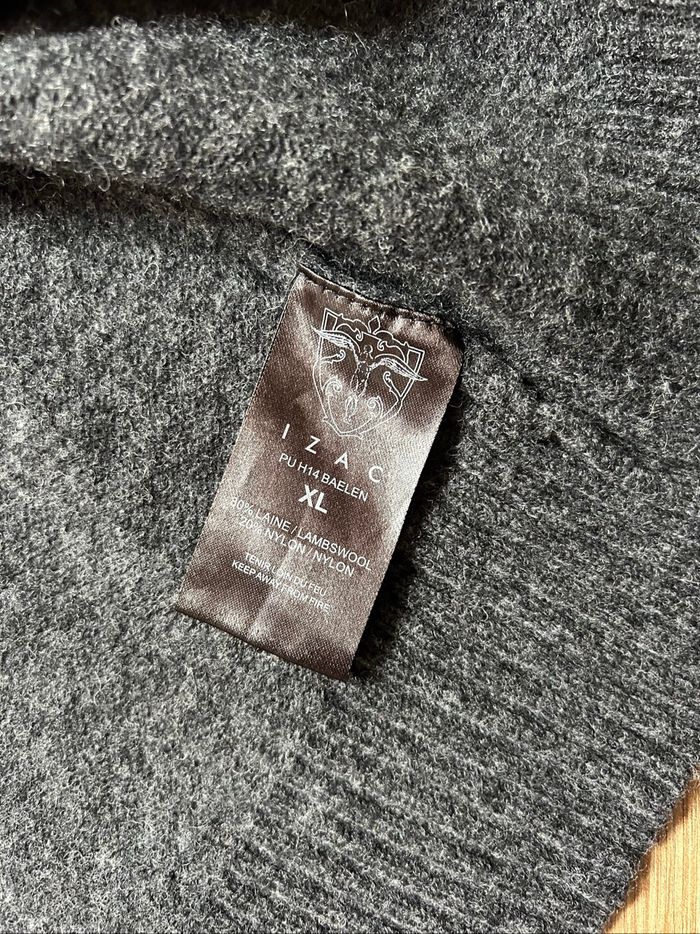 Cardigan Zippé ZAC Black Edition - Laine d'Agneau - Gris Anthracite - photo numéro 9