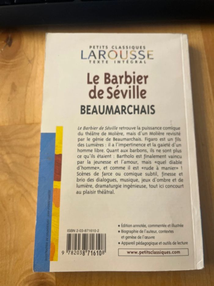 Le barbier de Séville - Beaumarchais - éditions petits classiques Larousse - photo numéro 2
