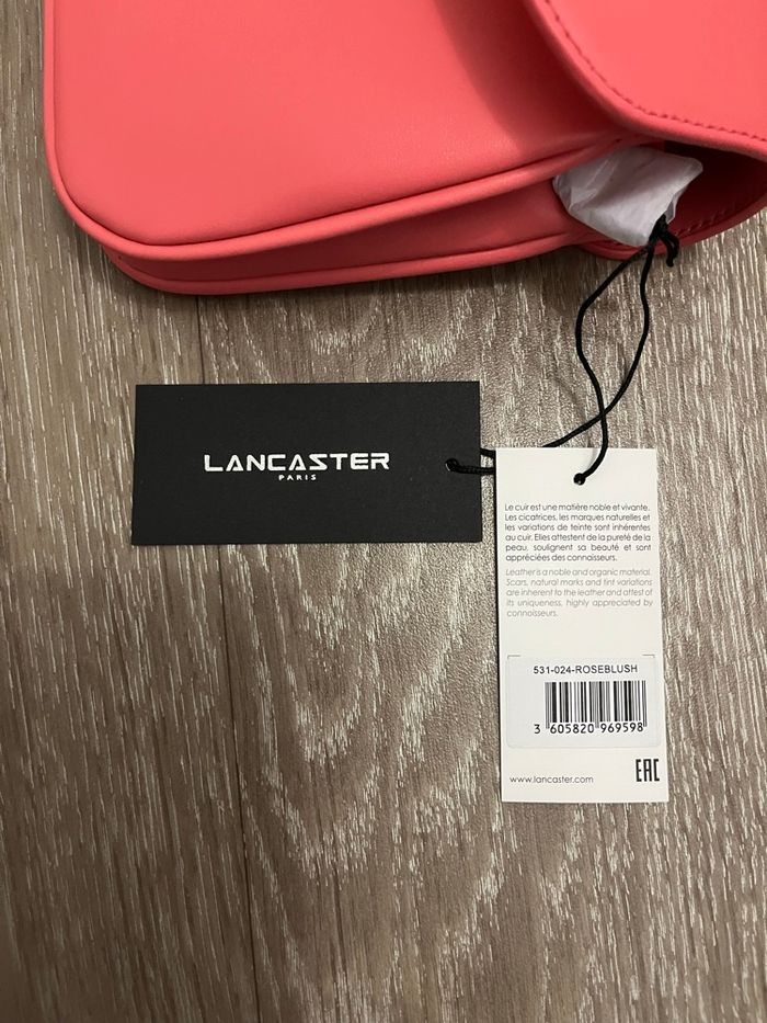 Sac Lancaster Rose blush et or cuir - Neuf - photo numéro 6