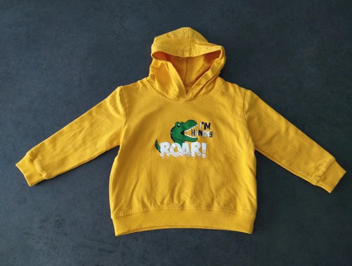 Pull à capuche dinosaure