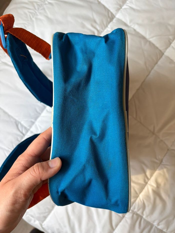 Sac à dos bleu Minion à fermeture orange bon état💙 - photo numéro 6