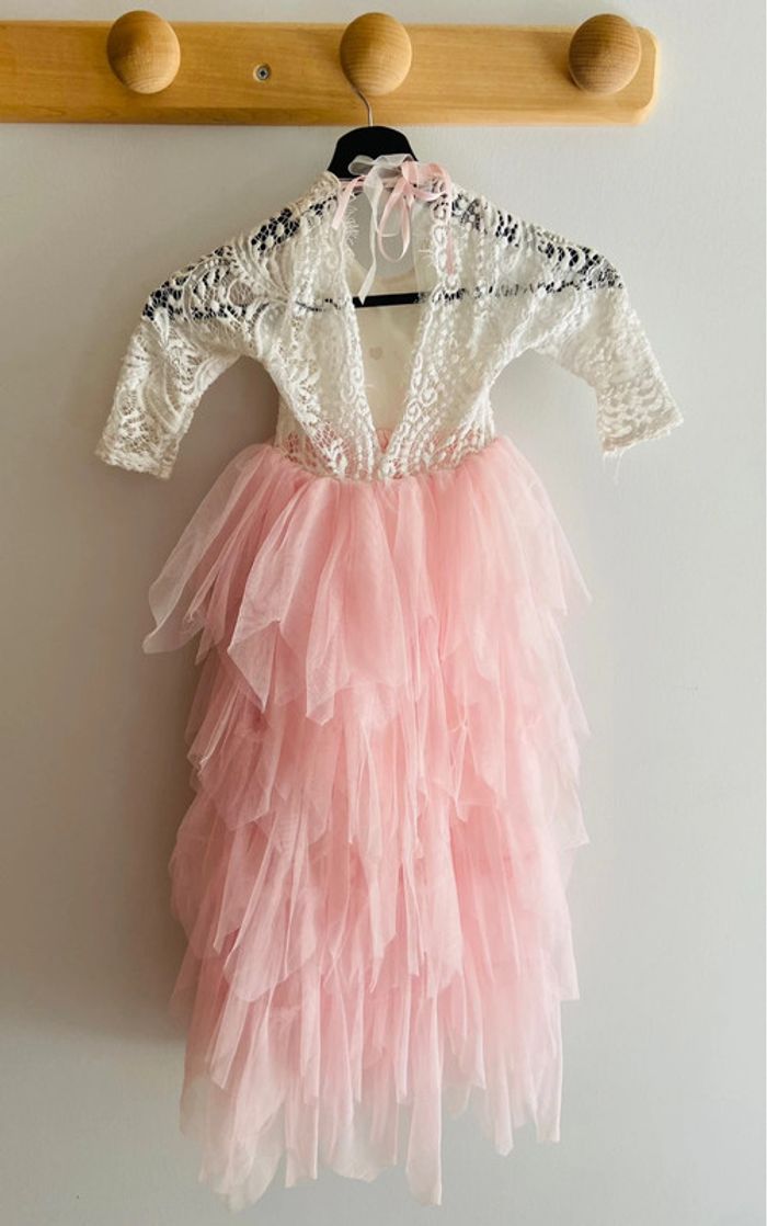 Robe Dentelle Tutu T.7/8 ans - photo numéro 3