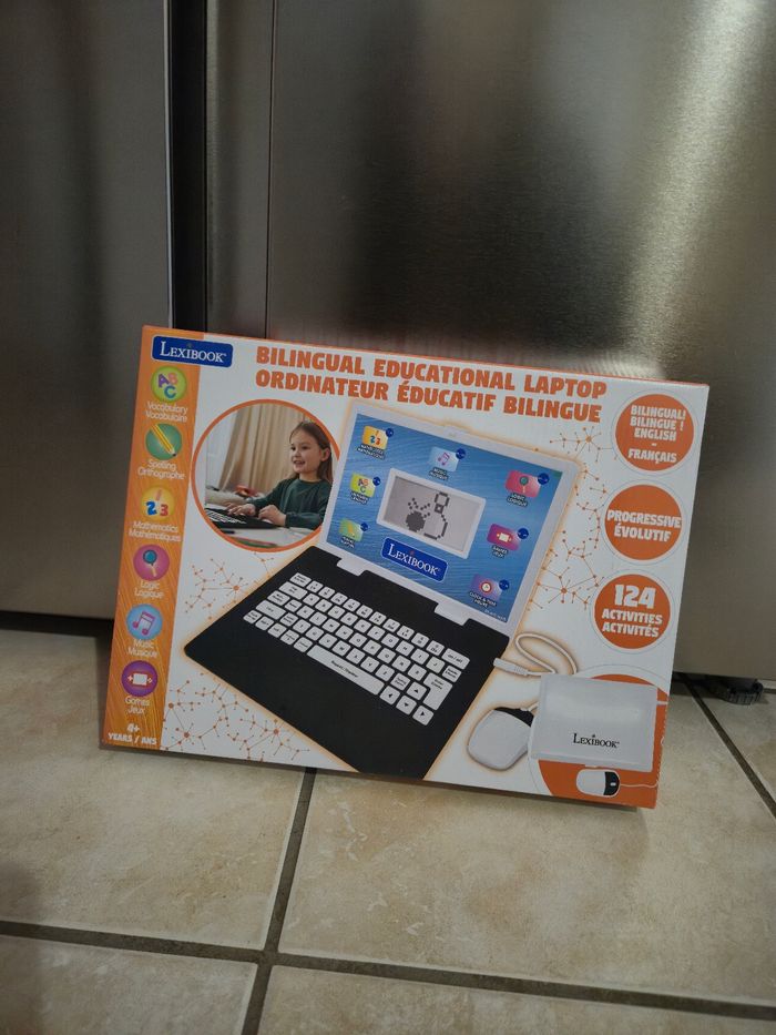 Ordinateur Lexibook bilingue éducatif avec souris 4 ans et + 124 activités - photo numéro 2
