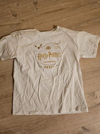 T-shirt blanc et doré Harry Potter