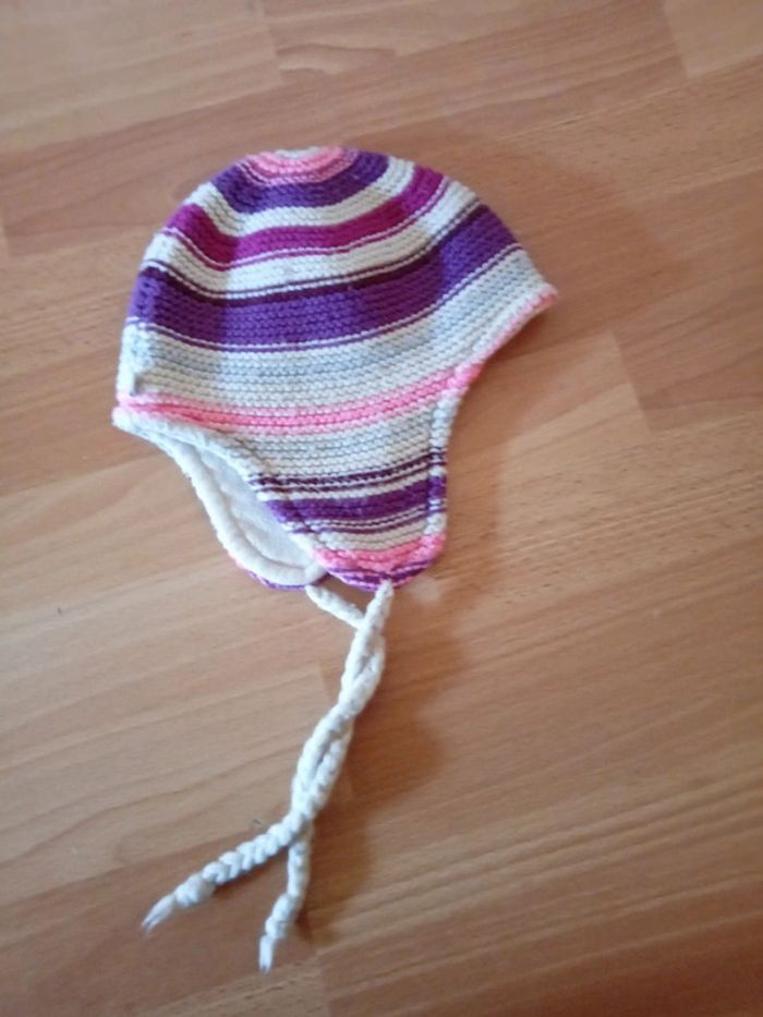 Joli bonnet rose, violet. 50/52. Okaïdi - photo numéro 3