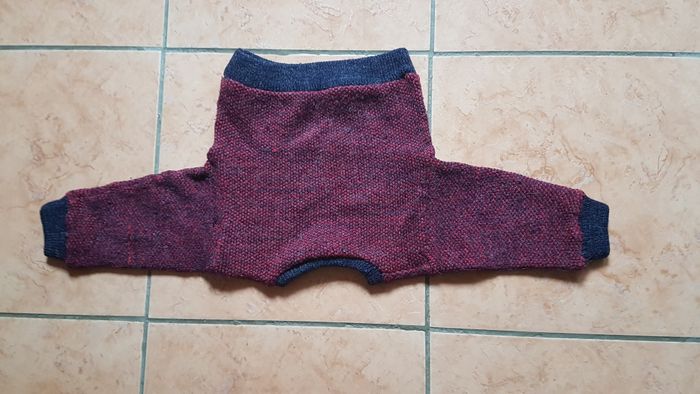 Pull garçon 2 ans bleu et rouge Dinou - photo numéro 4