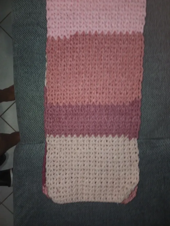 Jolie écharpe pour l'hiver fair main au crochet - photo numéro 3