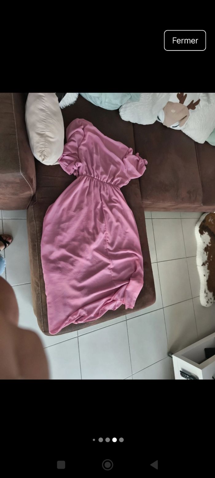 Robe vieux rose - M/L - photo numéro 7