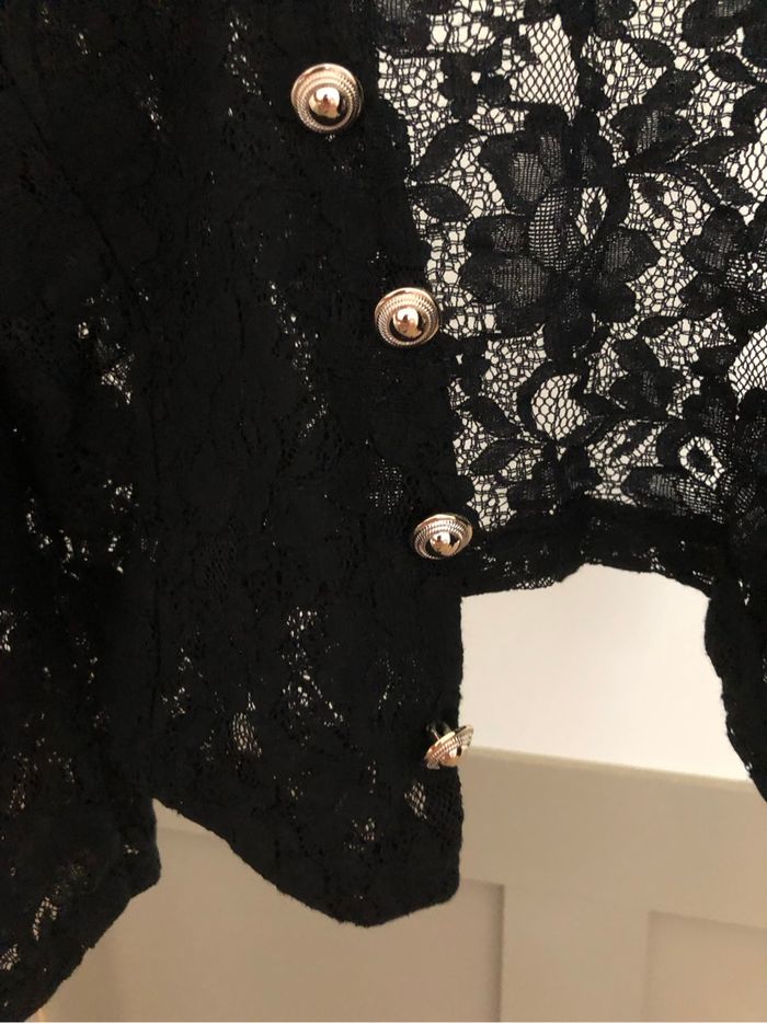 Boléro dentelle noire XS - photo numéro 2