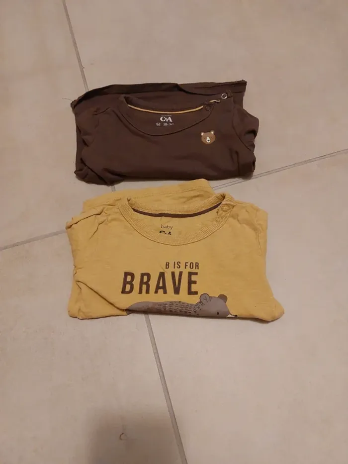 Lot de 2 tshirt manches longues
