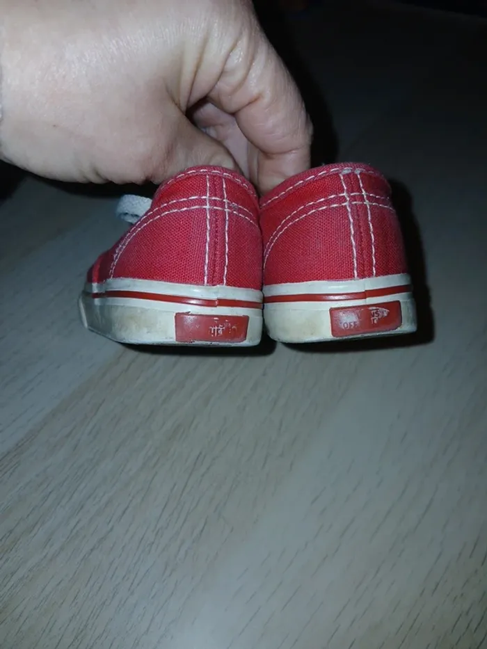 Paire de Vans basse rouge P22 - photo numéro 4
