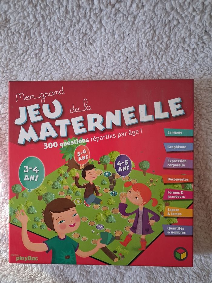 Jeu de la maternelle - Création PlayBac