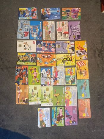 Cartes téléphoniques des années 2000, très rares 