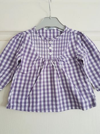 Chemise à carreaux 9mois