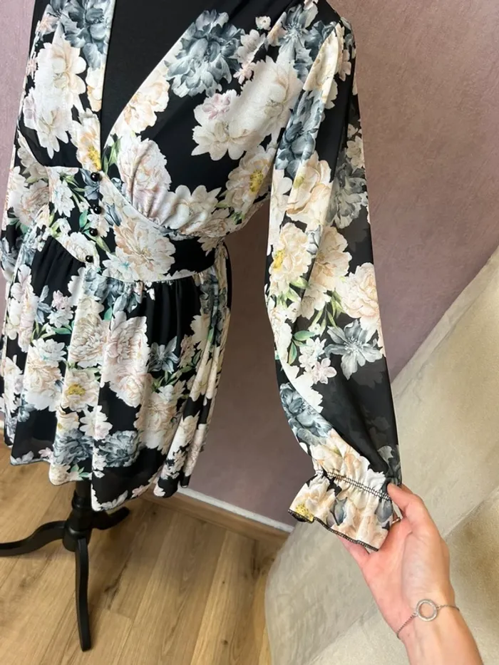 Robe femme robe automne femme robe fleurie femme robe été femme taille 38 taille 40 - photo numéro 4