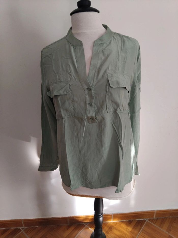 Chemise Caroll t44 100%soie - photo numéro 12