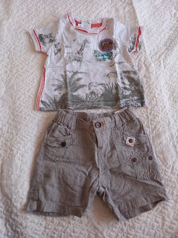 Ensemble short et t-shirt Chicco 9 mois