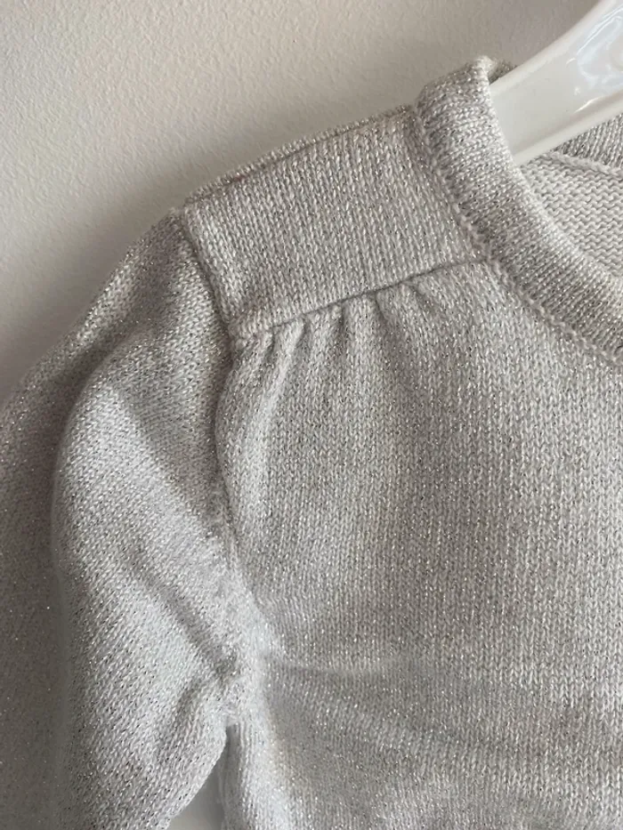Gilet courts kiabi gris fil métallique - photo numéro 3
