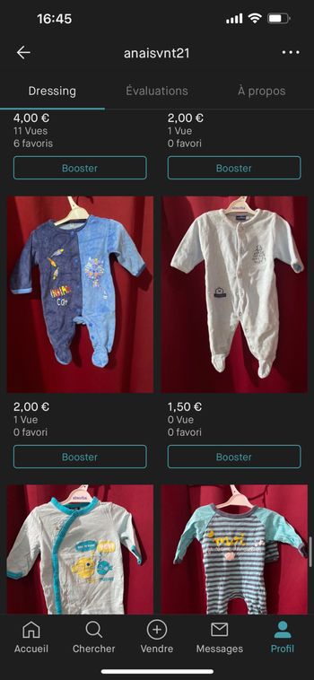 Lot bébé garçon 1 mois