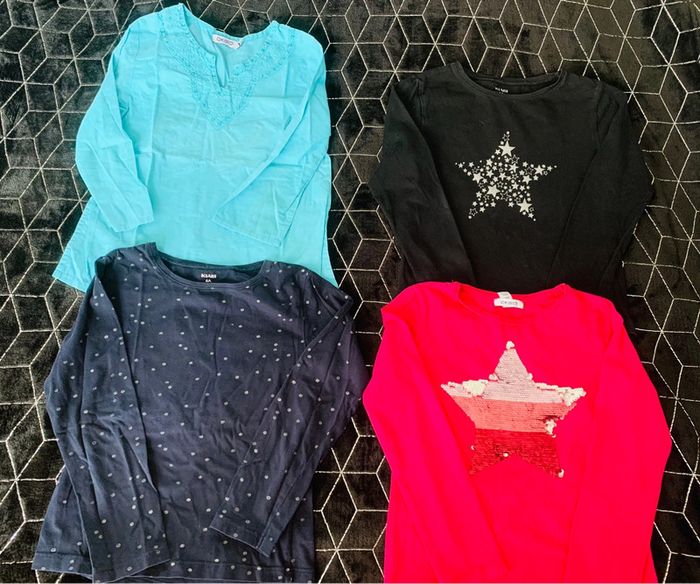 Lot 4 tee-shirts manches longues 6 ans
