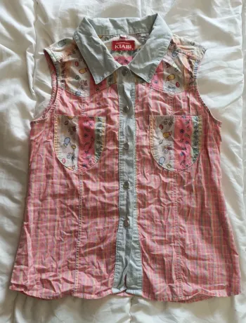 Chemisier sans manches country western