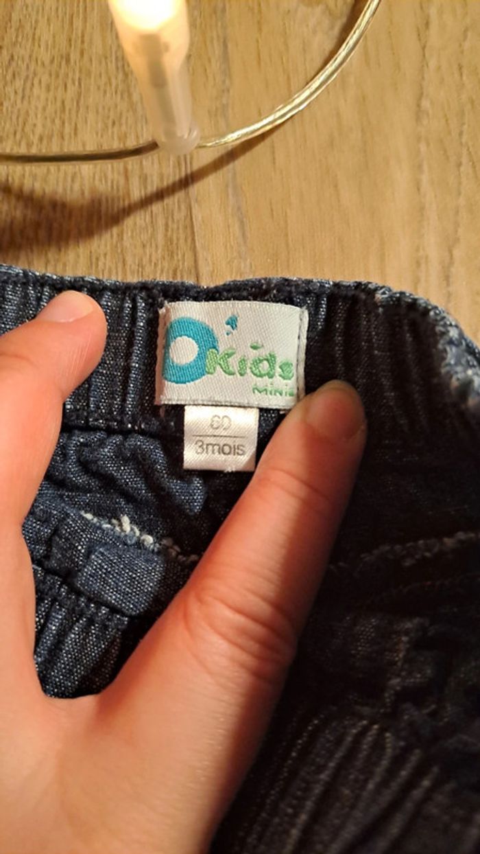 Jean taille 3 mois élastique Okids - photo numéro 3