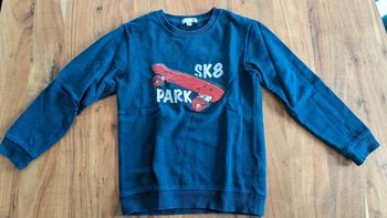 Sweat bleu marine skate 8 ans Vertbaudet