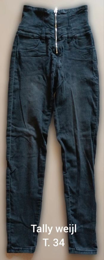 Pantalon taille haute zippé Tally Weijl