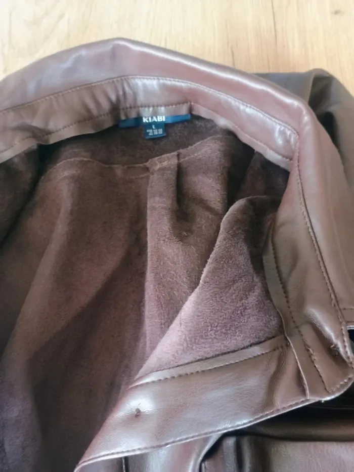 veste 3/4 simili cuir L - photo numéro 4