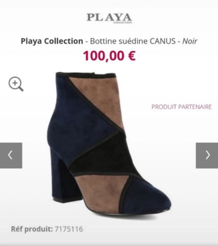 Bottines à talons patchwork Playa 37 - photo numéro 11