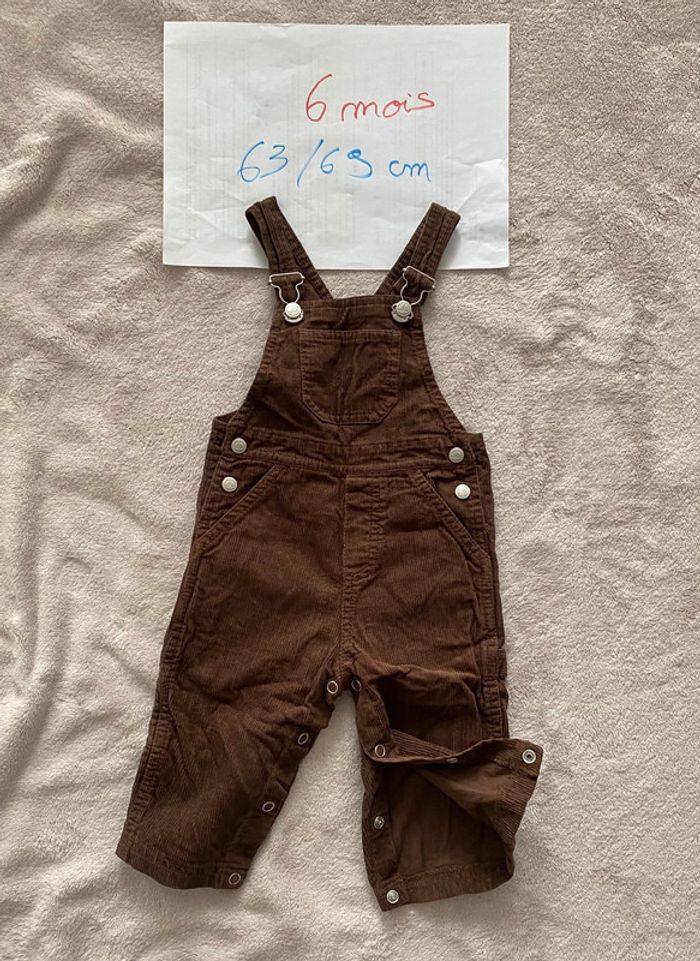 Ensemble gilet & salopette chaude - Petit Bateau - 6 mois / 67 cm - TBE - photo numéro 3