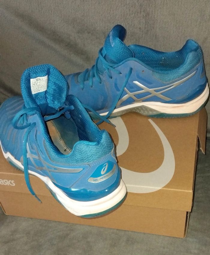Paire de basket homme asics bleu - pointure : 45 - photo numéro 3