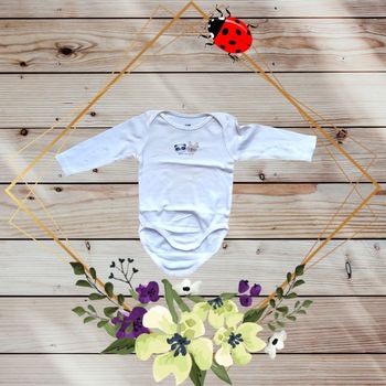 Body bébé H&M Coton Bio  avec motifs taille 3 mois