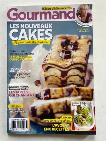 Livre de cuisine : Gourmand N° 366 - 15 jours d'idées recettes - Les nouveaux cakes
